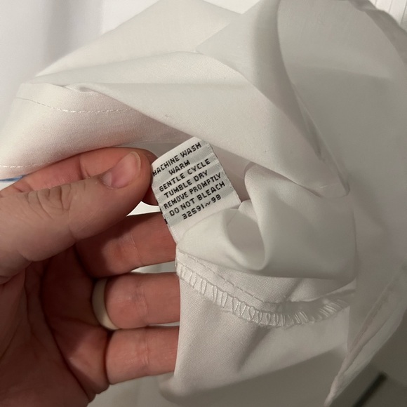 Southeastern Mens Tuxedo Shirt Sz S 30/31 White Button Up Pleated Poly Cotton - Picture 6 of 9